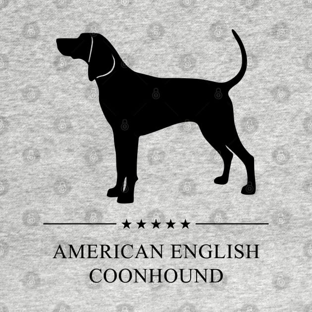 American English Coonhound Black Silhouette by millersye